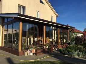 д. Басмановка. Остекление веранды - Patio, Окна ПВХ.