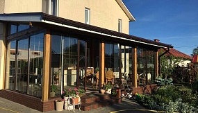 д. Басмановка. Остекление веранды - Patio, Окна ПВХ.