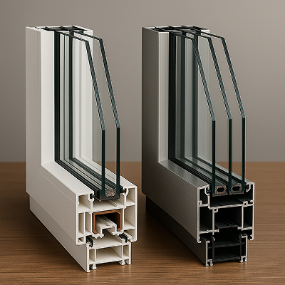 Что выбрать: ПВХ или алюминий?